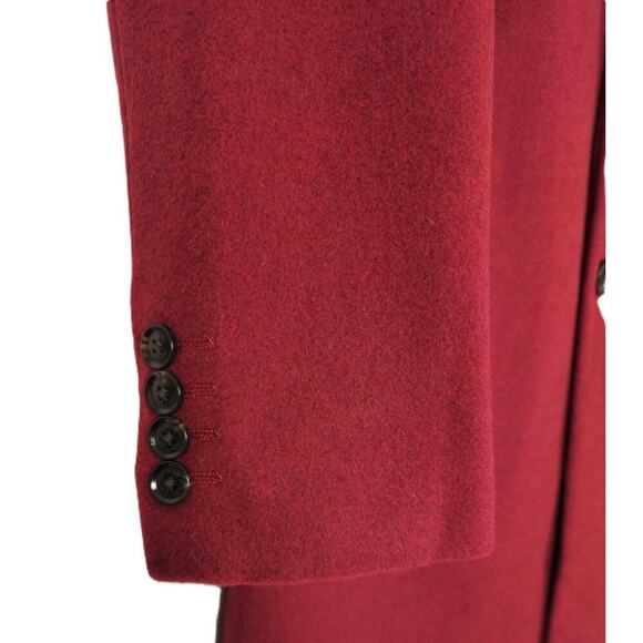 Tommy Hilfiger Men's Modern-Fit Addison Stretch Wool Blend Overcoat Red 38R NWT - Picture 5 of 9